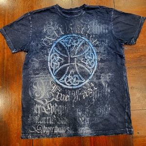 Affliction Small Black T Shirt